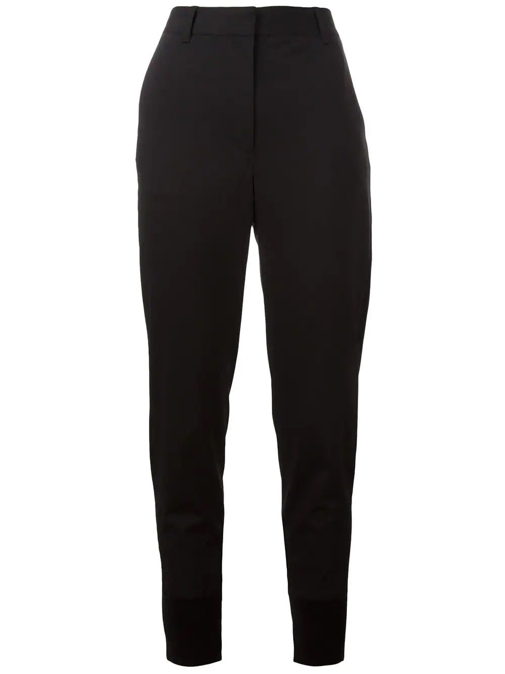 Tapered wool joggers - Black