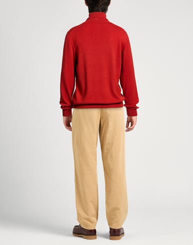 Man Turtleneck Tomato red Size 44 Wool, Cashmere, Viscose