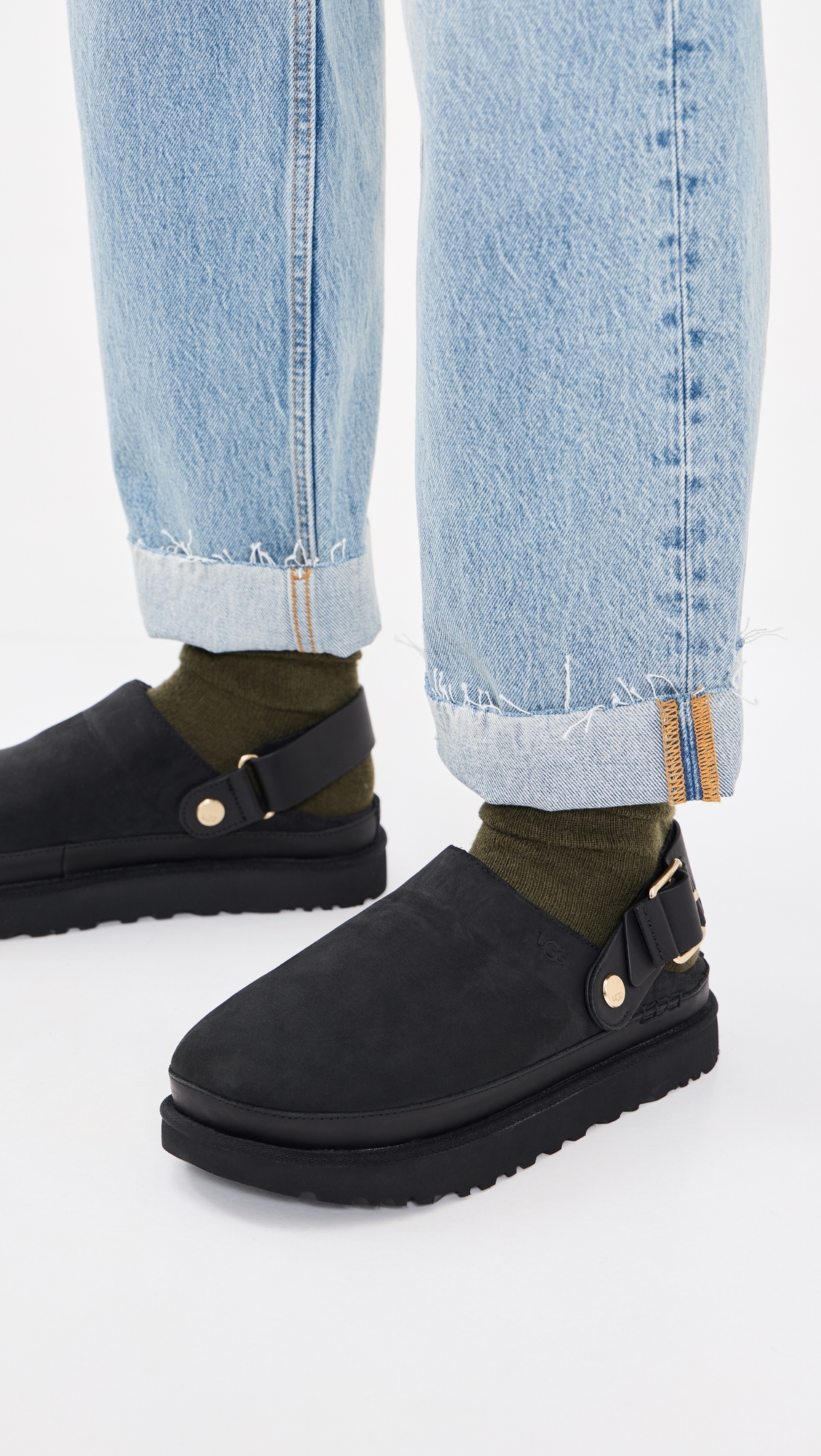 Goldenstar Villa Clogs Black