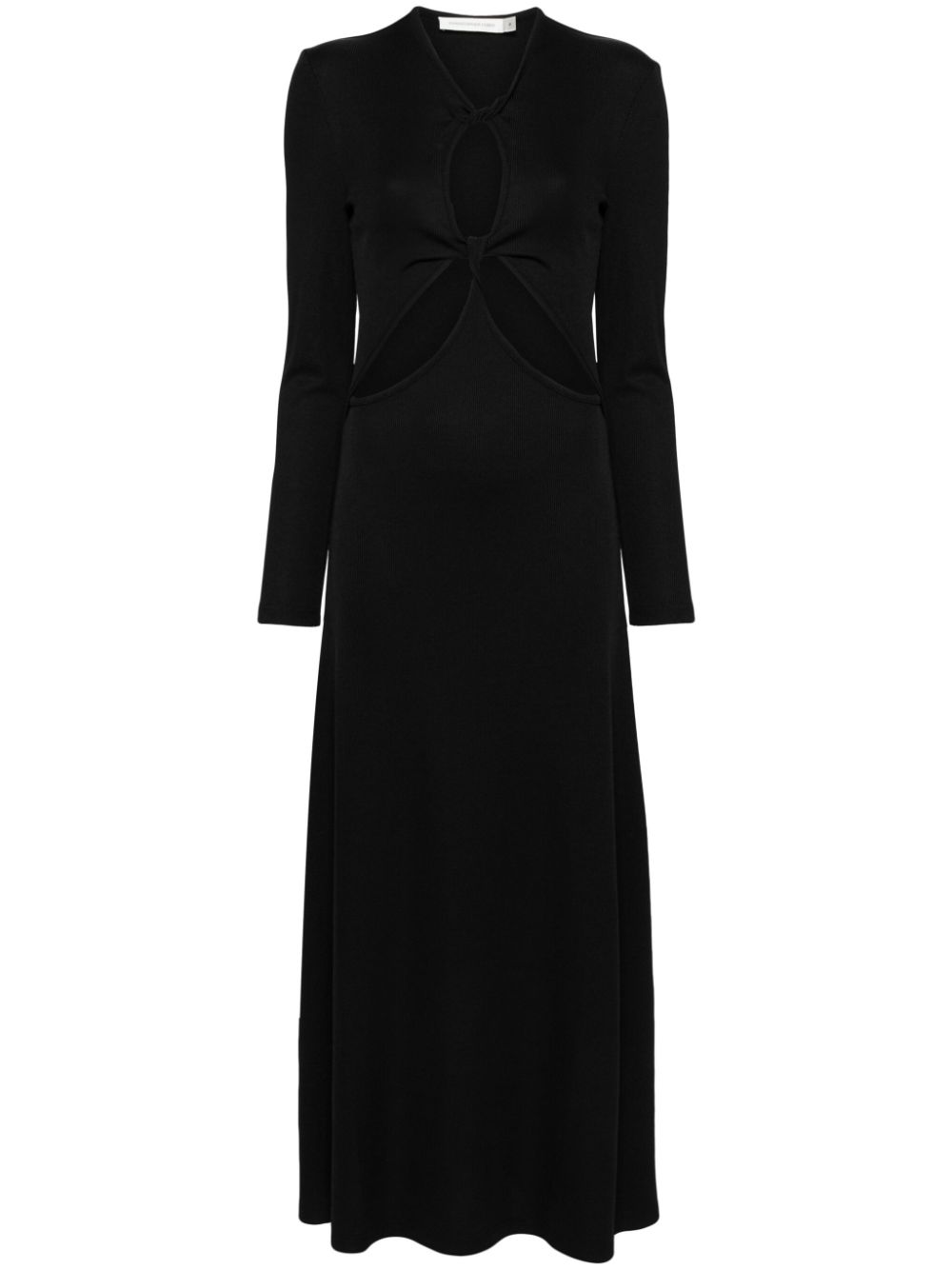 Open twist anglaise dress - Black