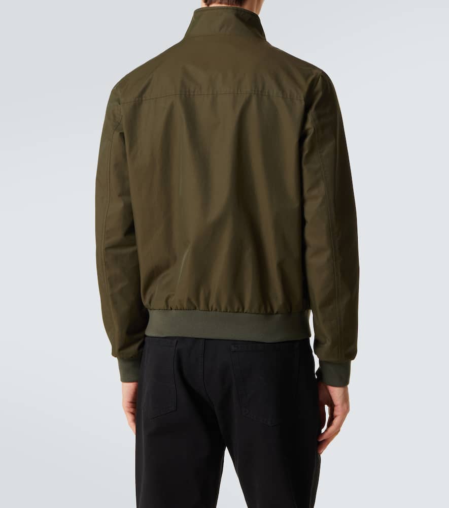 Cotton-blend bomber jacket