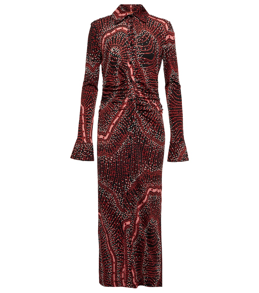 Claudia printed shirt dress
