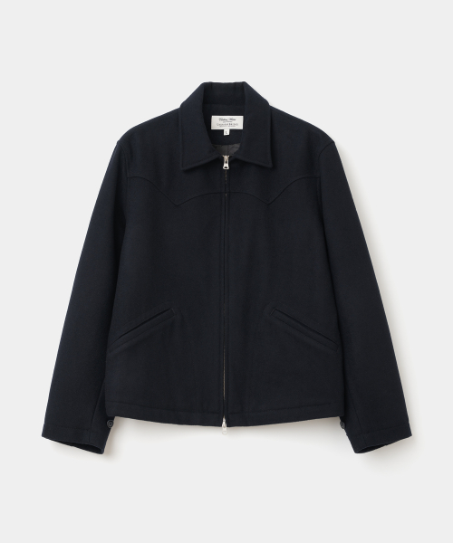 Wool drizzler jacket navy