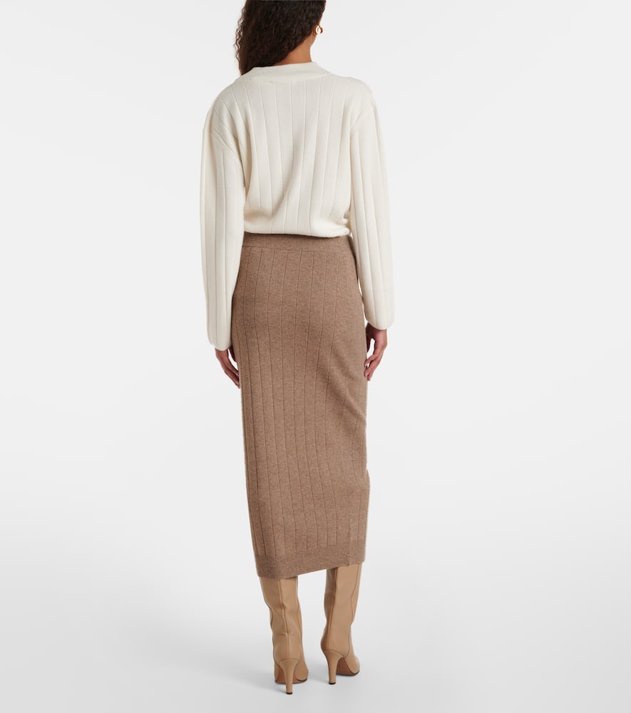 Sante cashmere midi skirt
