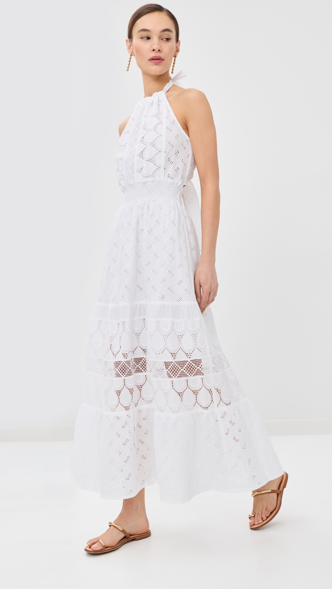 Porro Dress White