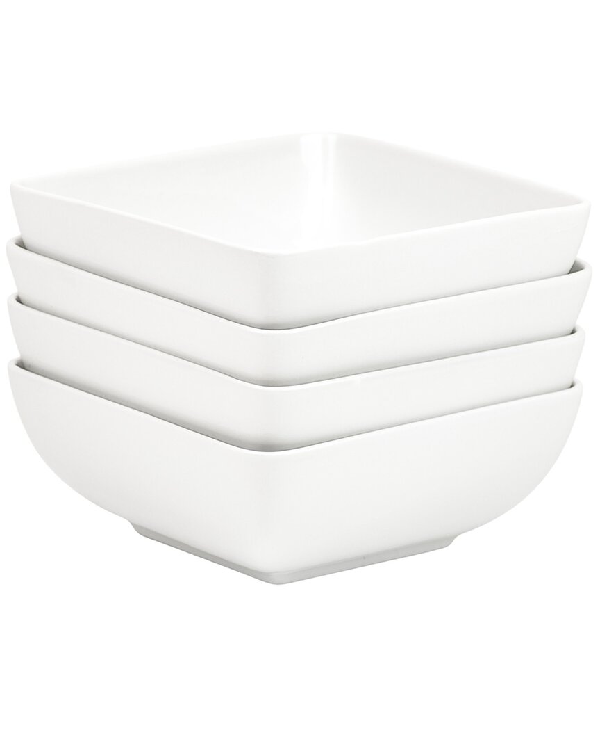 Set Of 4 Bliss Square 6In Cereal Bowls