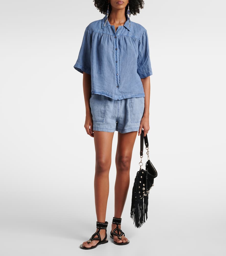 Sutton linen shorts