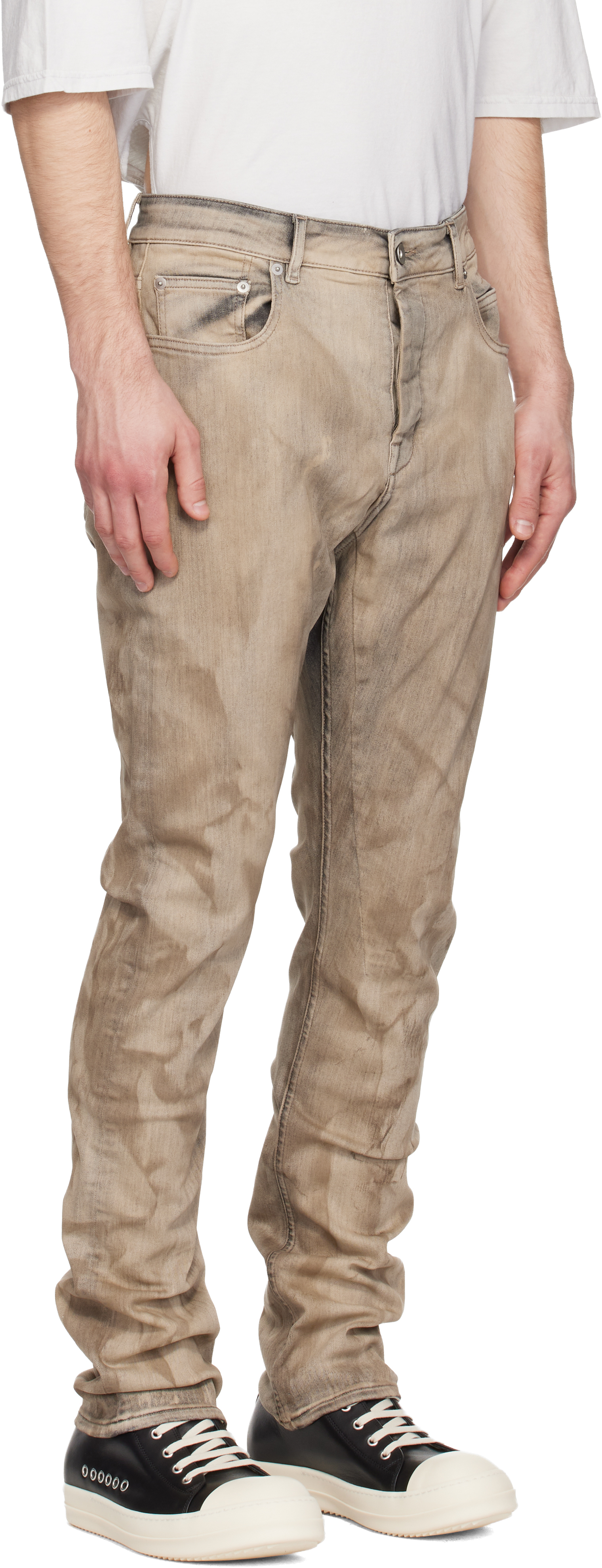 Gray Temple Detroit Cut Jeans