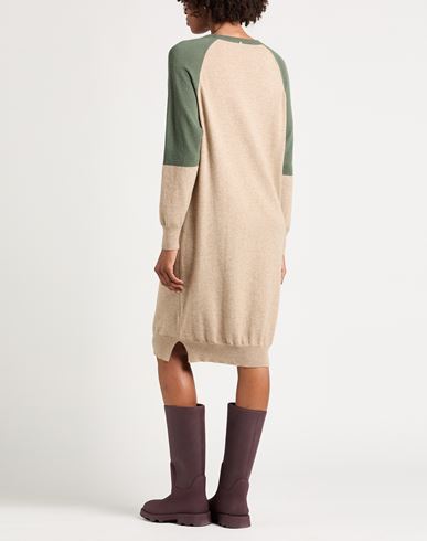 Woman Midi dress Beige Size 10 Cashmere