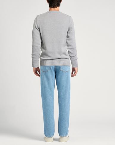 Man Sweater Grey Size 40 Virgin Wool