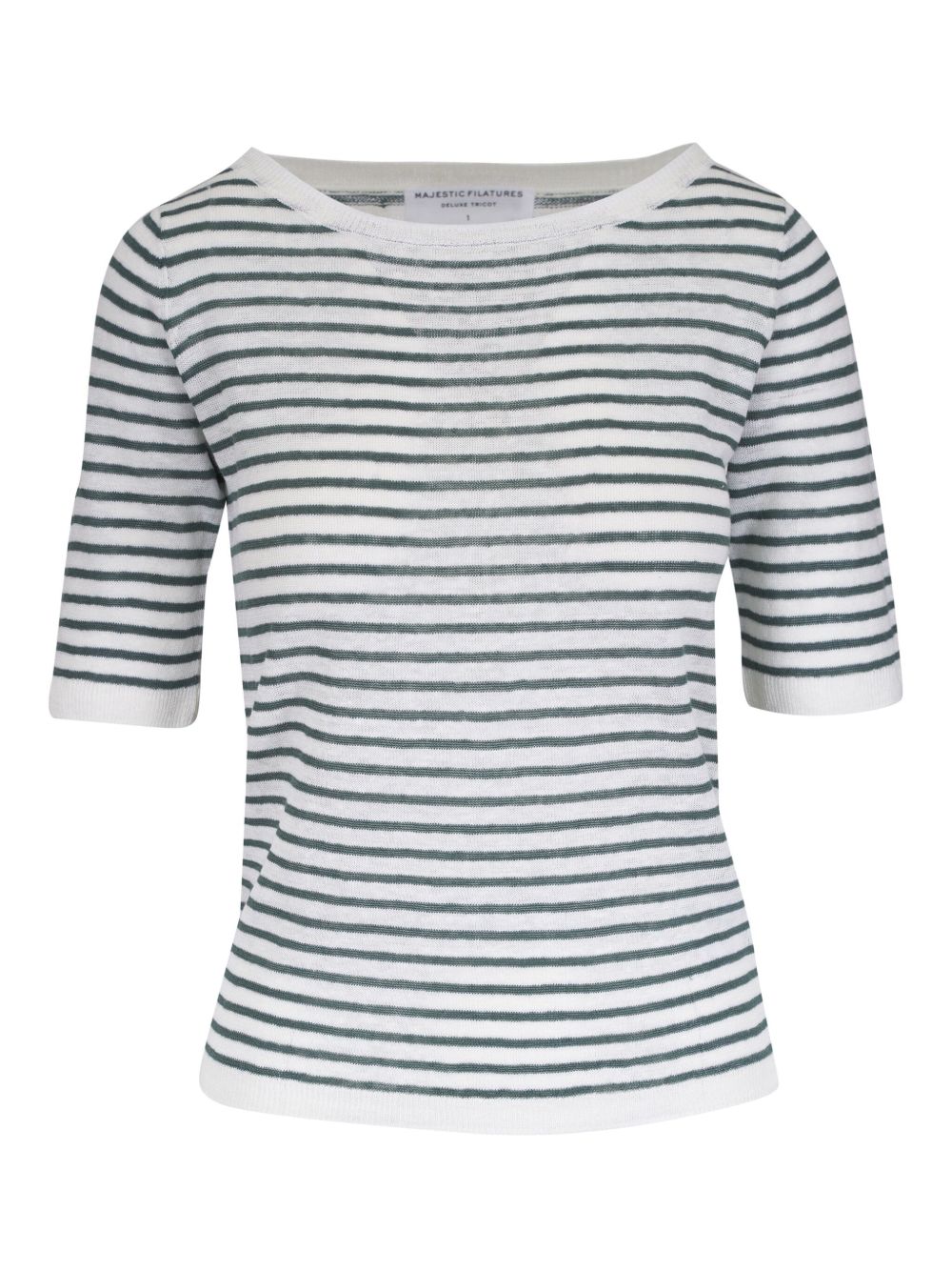 Majestic Filatures linen T-shirt - White