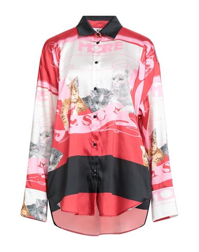 Woman Shirt Red Size 4 Polyester