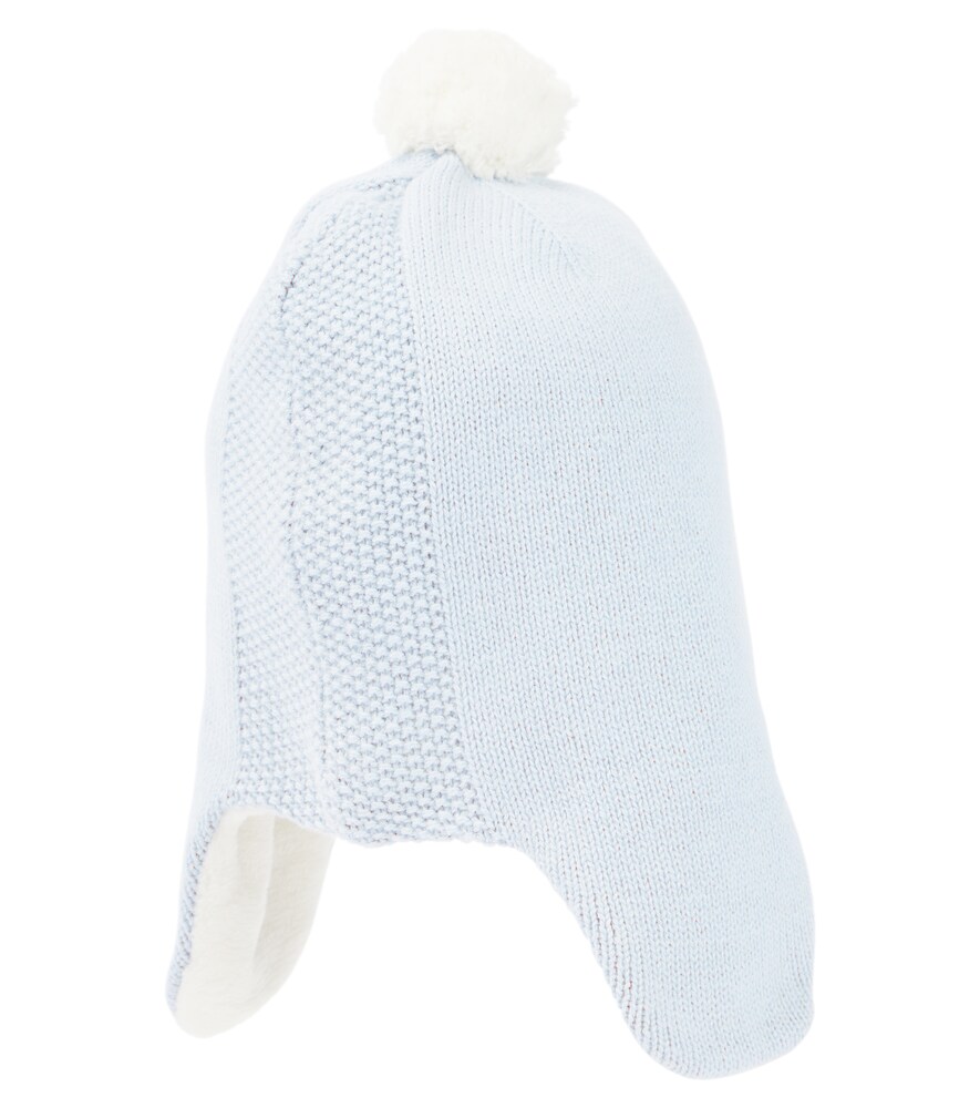 Baby cotton, wool, and cashmere beanie