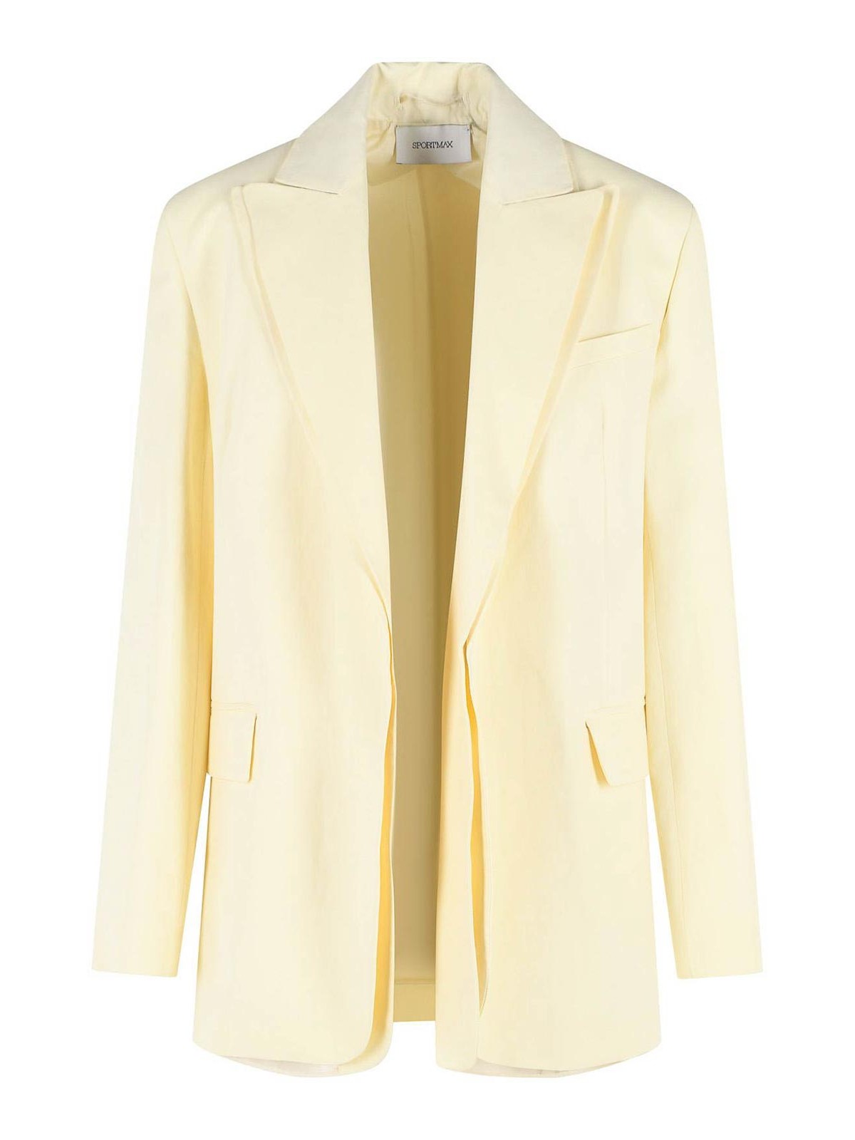 Tenuta Blazer In Light Yellow Viscose Blend