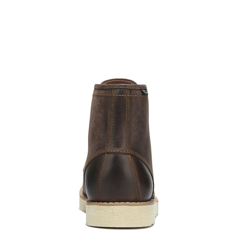 Men's Lumber Up Moc Toe Lace Up Boots (Dark Brown Leather)