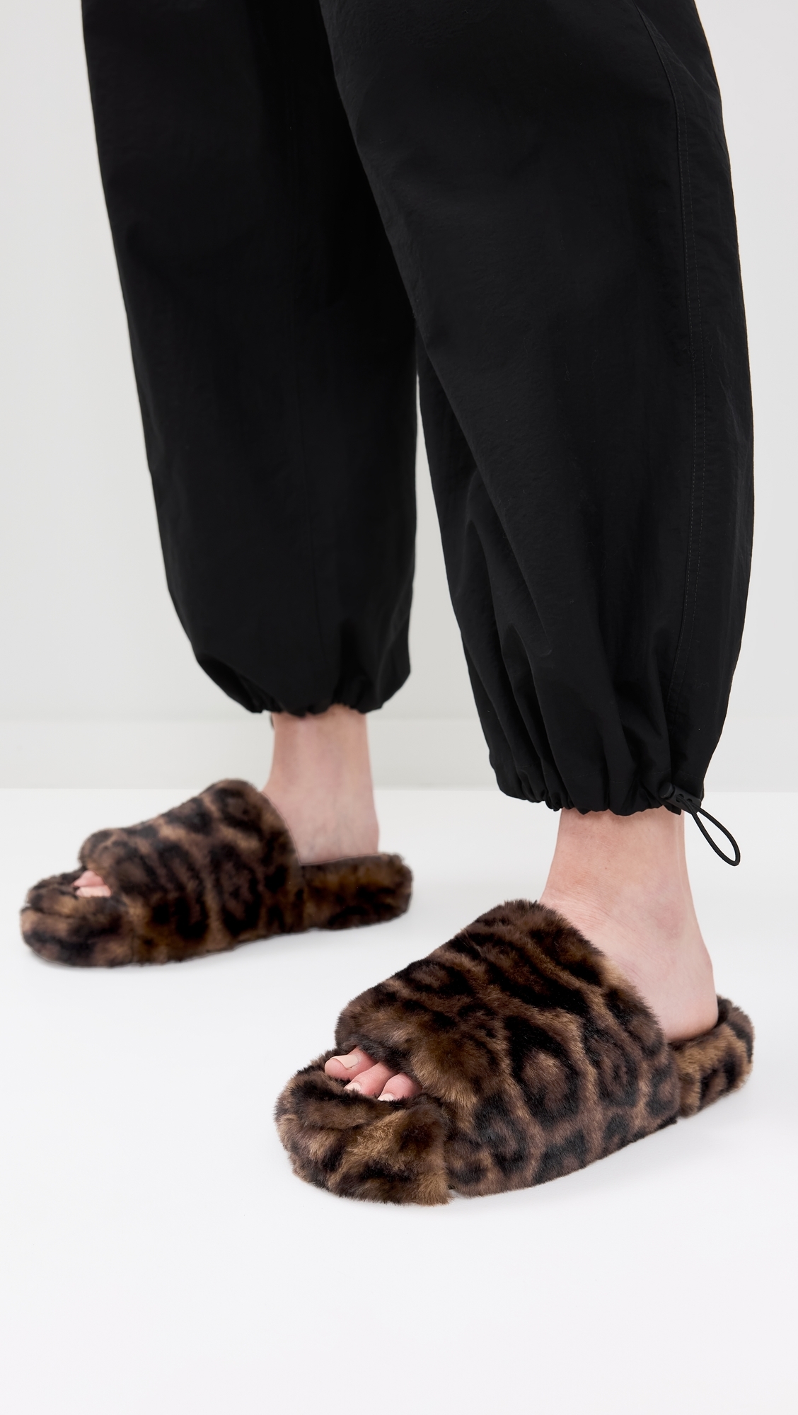 Dillon Leopard Slides Dark Leopard
