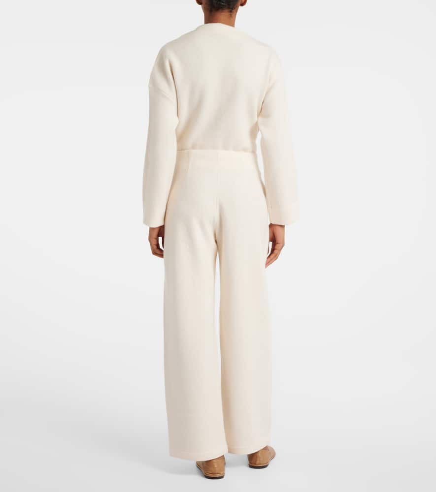 Arca cashmere and wool wide-leg pants