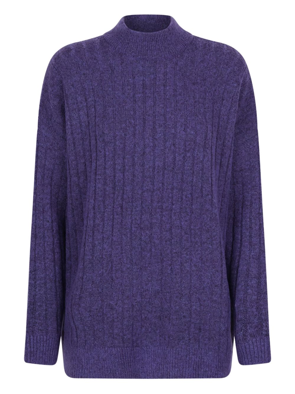 Selected Femme ribbed-knit jumper - Purple