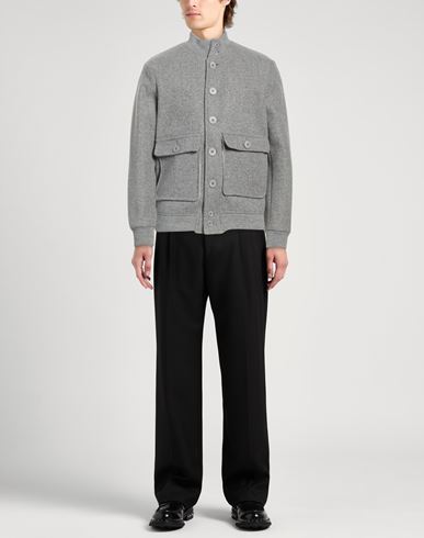 Man Jacket Grey Size M Polyester, Elastane