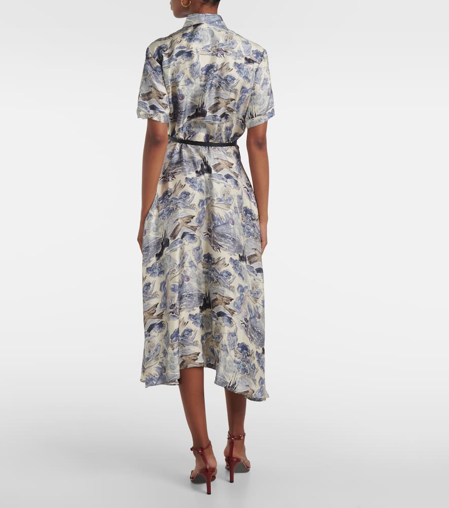 Kiera silk shirt dress