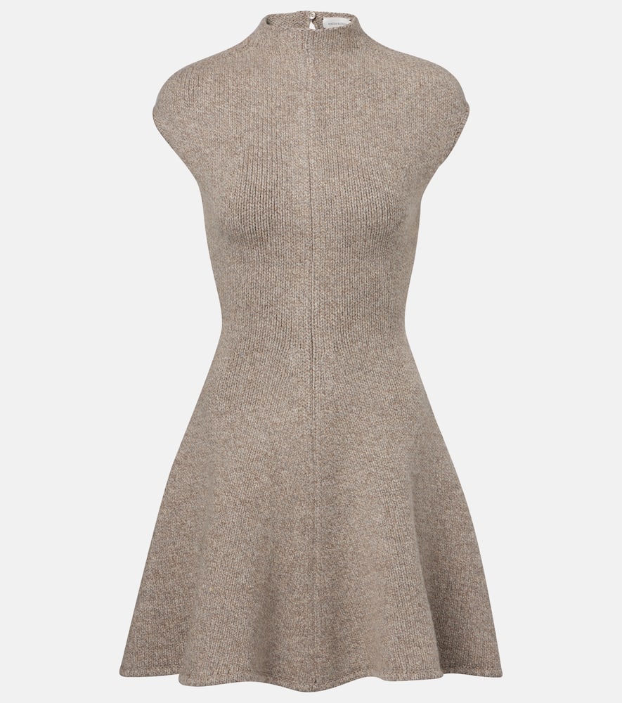 Cashmere-blend minidress