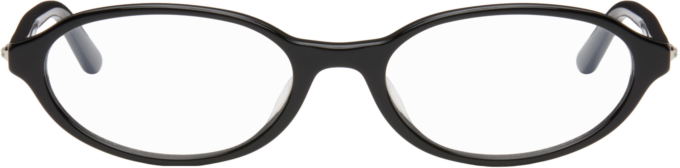 BONNIE CLYDE Black Oval Baby Glasses