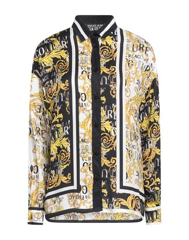 Versace Jeans Couture Woman Shirt Black Size 4 Viscose