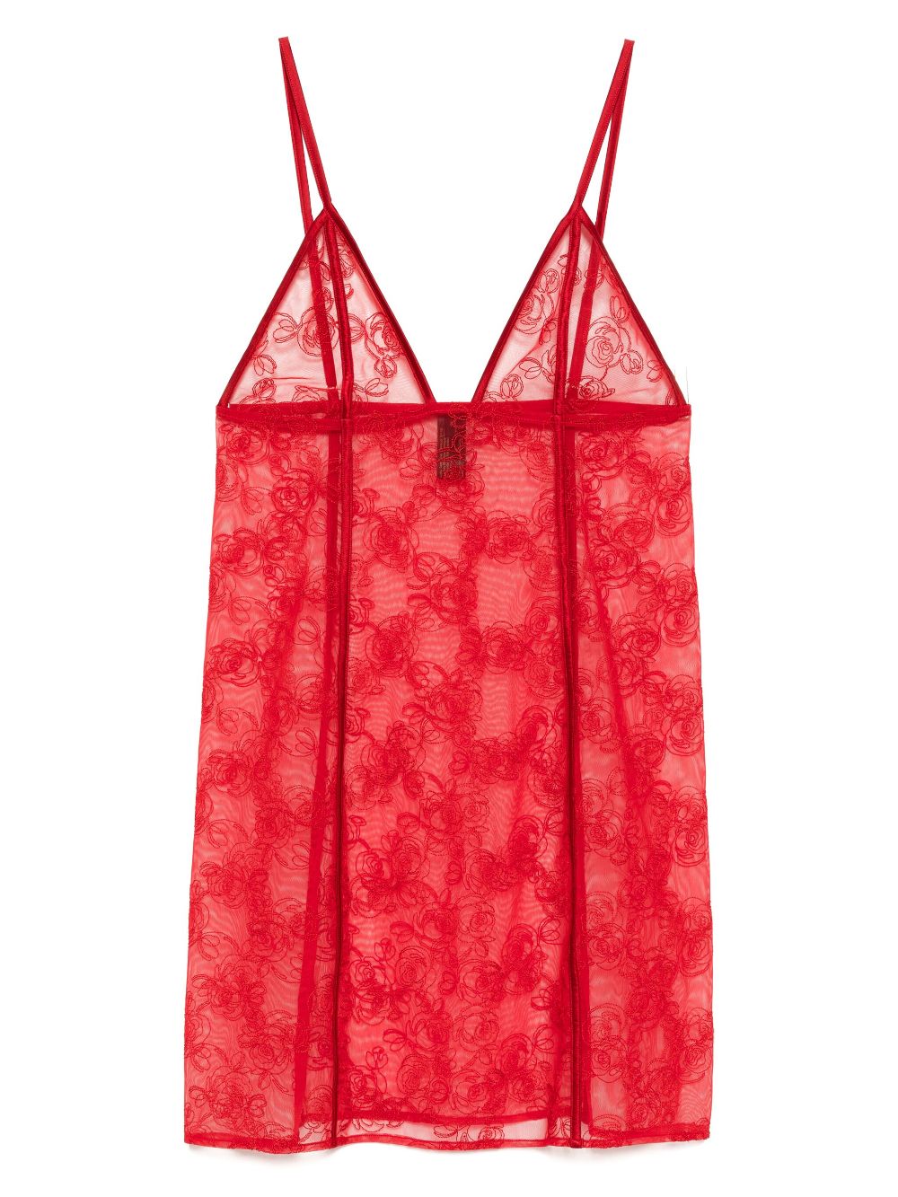 LA rose slip dress - Red