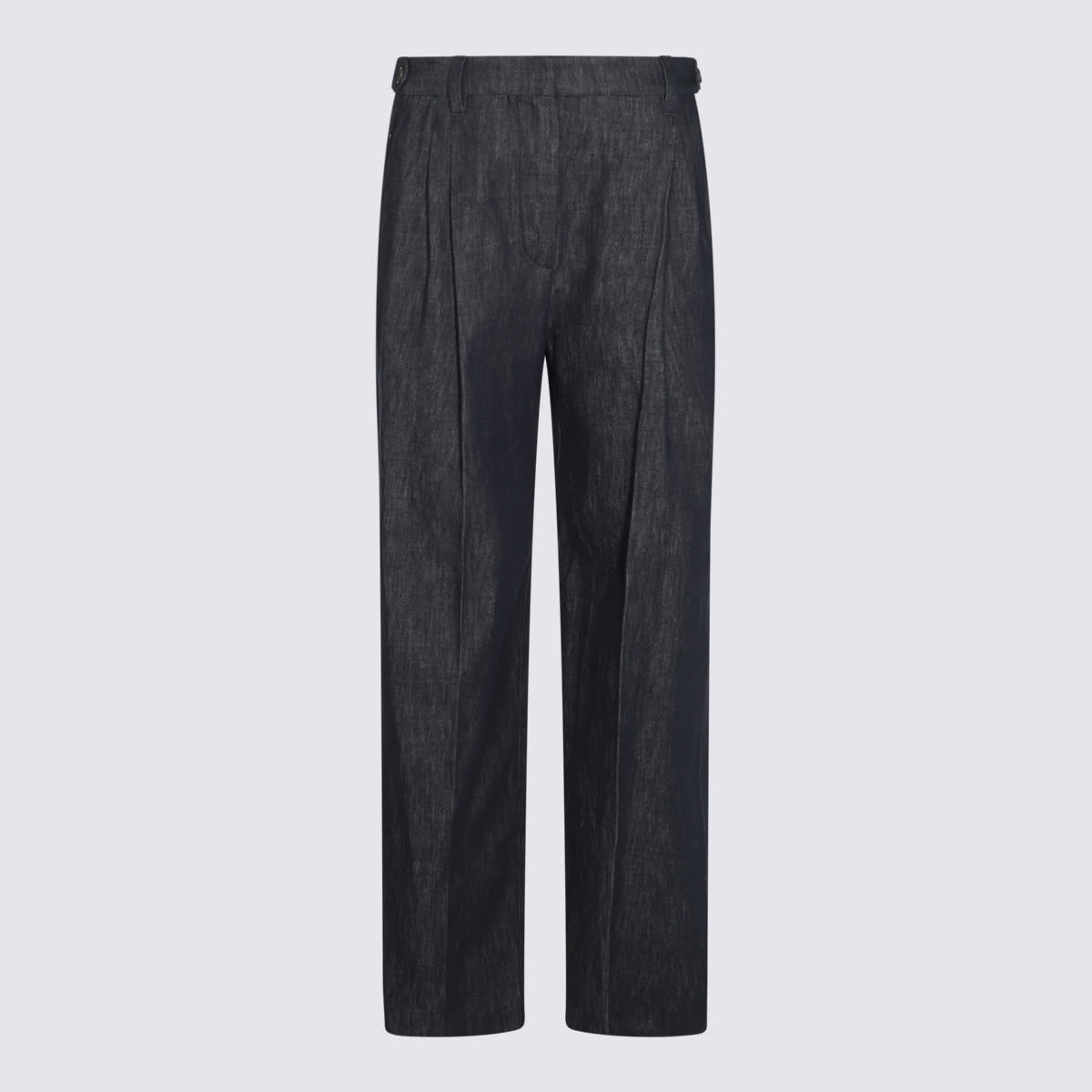 Blue Cotton Denim Jeans