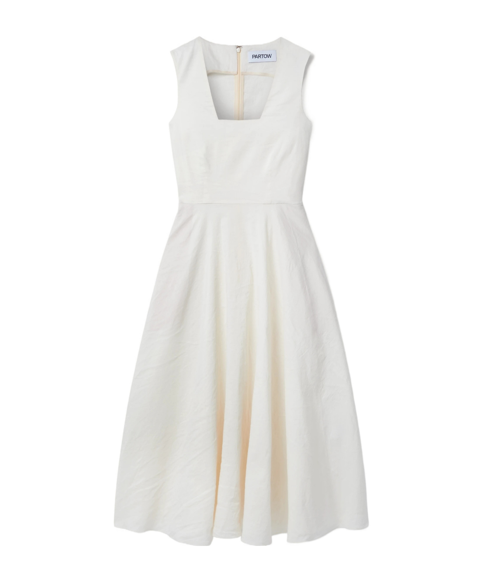 Belted cloqué midi dress