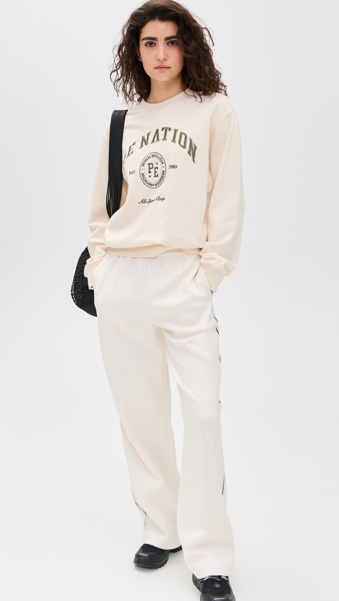 P. E NATION Prelude Track Pants Whisper White
