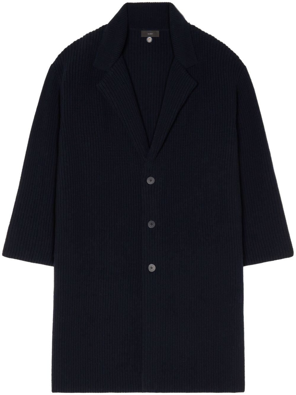 Buttoned single breasted coat - Blue