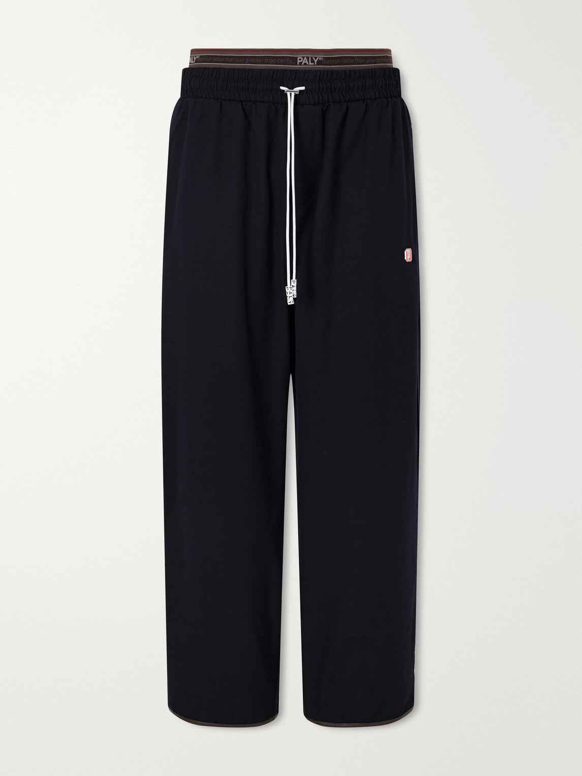Wide-Leg Wool-Blend Sweatpants