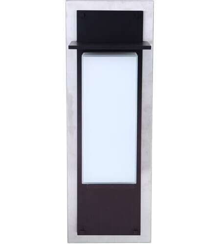 Stainless Steel Midnight LED Outdoor Lantern from the Heights Collection