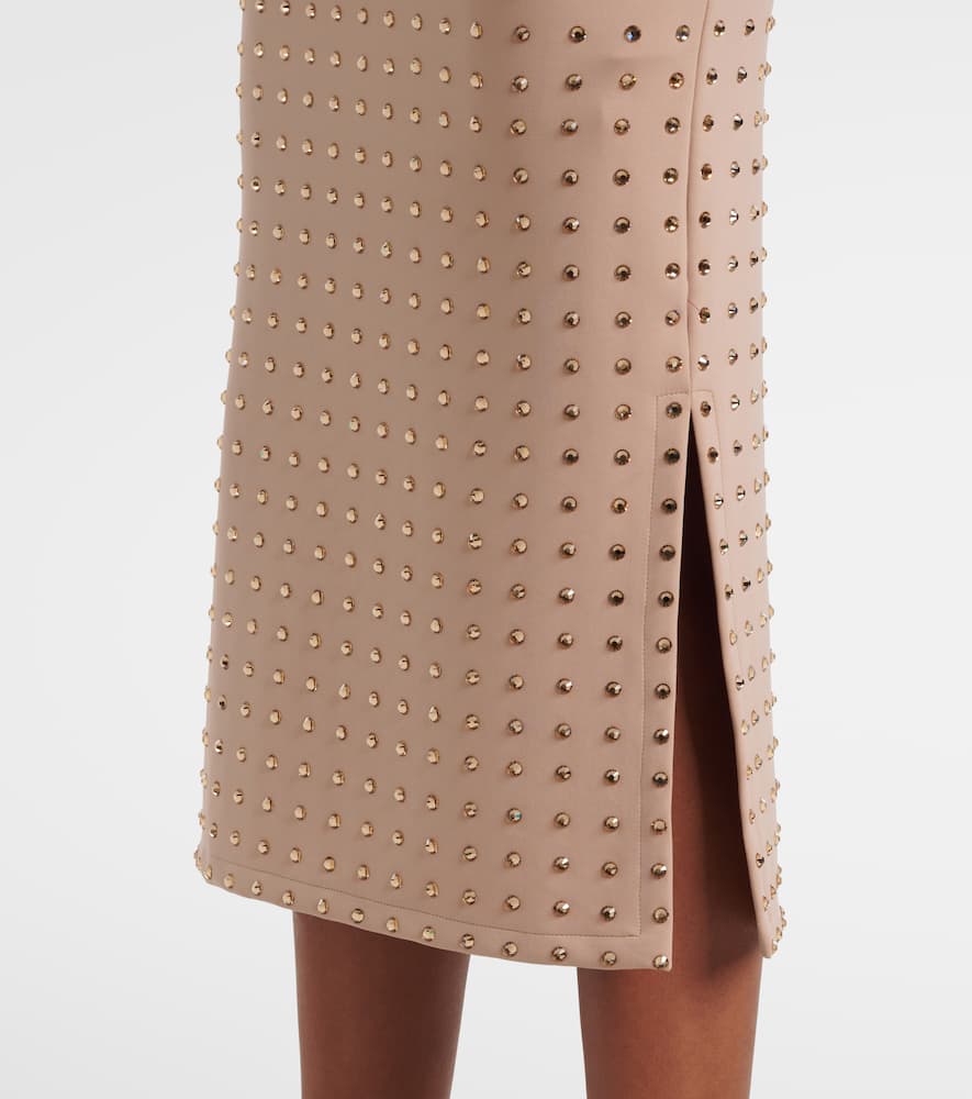 Nome crystal-embellished midi skirt