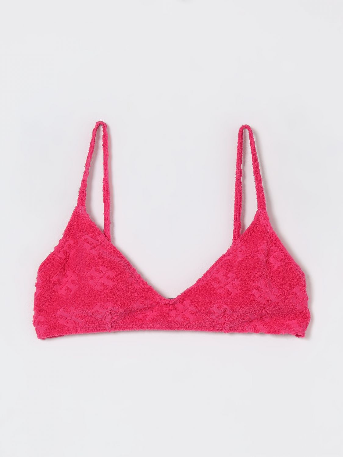 Tory Burch terry-cloth bikini top - Pink