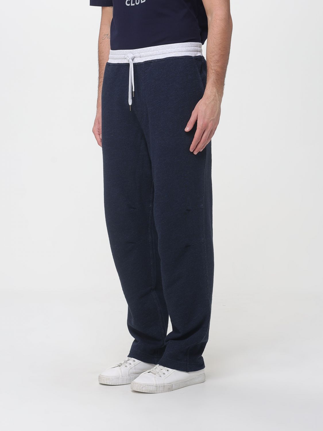 Pants Men color Blue