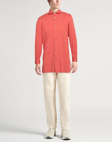 Man Shirt Orange Size 44 Organic cotton