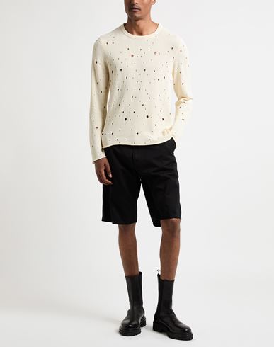 Grifoni Man Sweater Ivory Size 34 Cotton, Polyamide