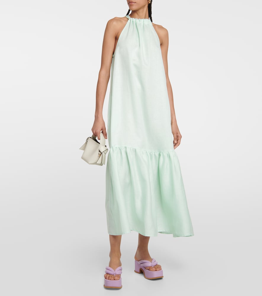 Asceno Ibiza linen maxi dress