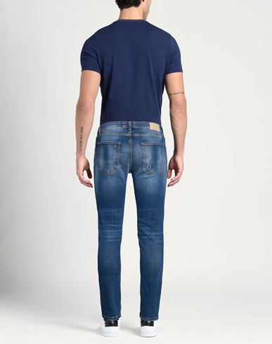 Man Jeans Blue Size 33 Cotton, Elastane