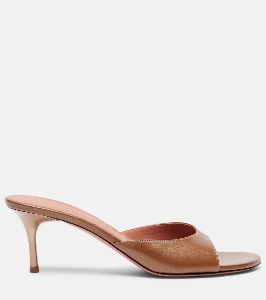 Amina Muaddi Jeanne 60 leather mules