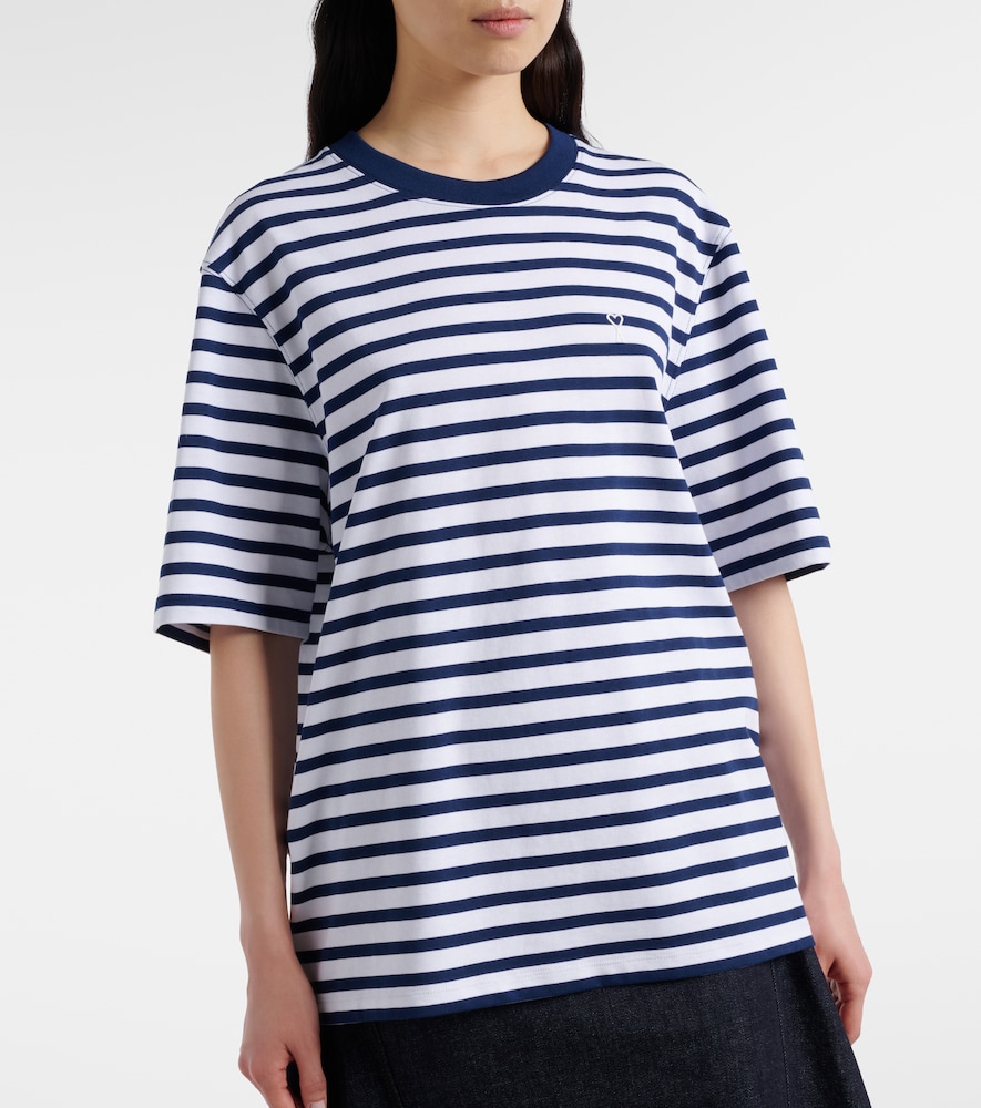 Striped cotton jersey T-shirt