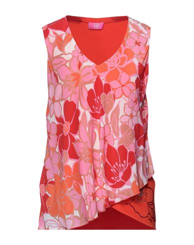 Club Woman Top Coral Size 10 Viscose, Elastane