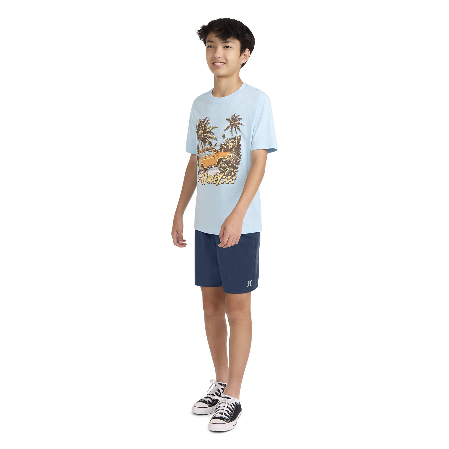 Hybrid Short Navy 7:- Navy - Online Only