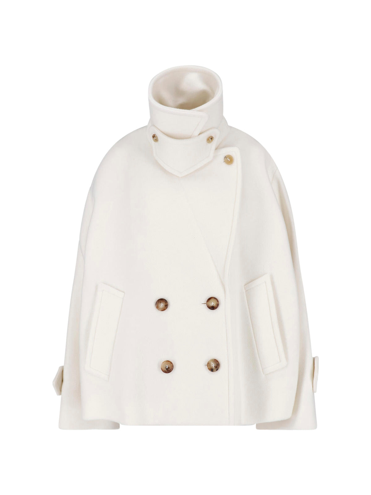 Chloé Classic Virgin Wool Jacket with Buffalo Horn Button