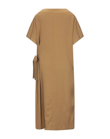 Liviana Conti Woman Midi dress Khaki Size 8 Viscose, Elastane