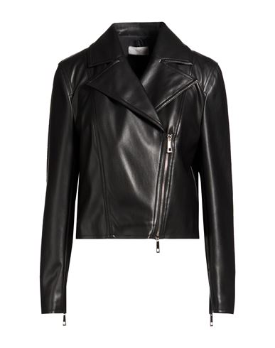 Woman Jacket Black Size L Polyurethane