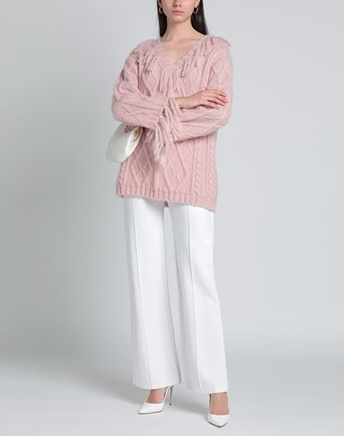 Pink Memories Woman Sweater Pink Size 6 Acrylic, Mohair wool, Polyamide, Wool
