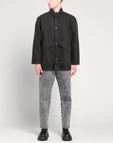 Man Jacket Charcoal Size S Organic cotton, Recycled polyester